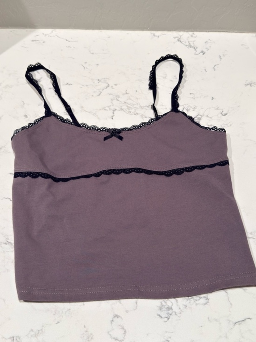 Edikted Pink and Blue Logo Lace Tank Top